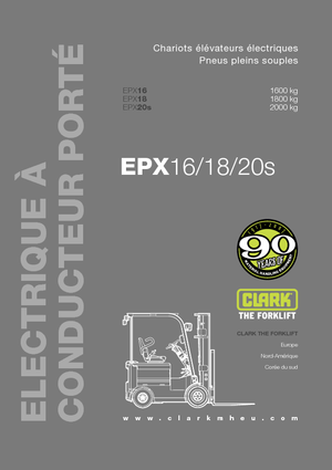 Electric forklifts Clark EPX 20 s ac