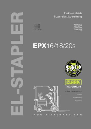 Electric forklifts Clark EPX 20 s ac