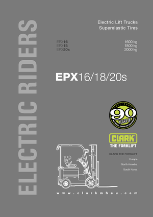 Electric forklifts Clark EPX 20 s ac