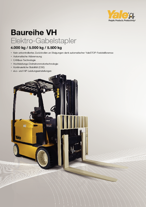 Elektrikli ön-forklift kamyonları Yale ERC40VH