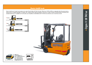 Electric forklifts OMG Ergos III 18 TA 3