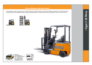 Electric forklifts OMG Ergos III 18 TA 4 