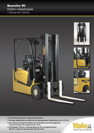 Electric forklifts Yale ERP13VC