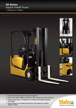 Electric forklifts Yale ERP13VC