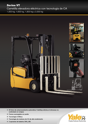 Electric forklifts Yale ERP15VT