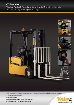 Electric forklifts Yale ERP20VT MWB
