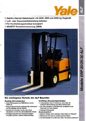 Electric forklifts Yale ERP 20 ALF