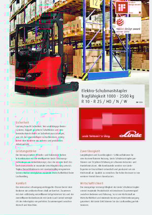 Electric Explosion Proof Reach Trucks Linde R14