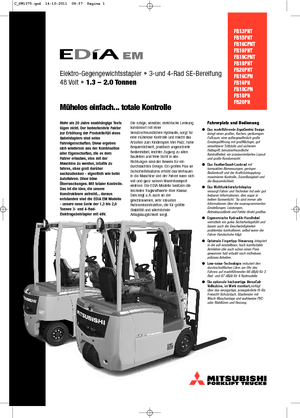 Electric forklifts Mitsubishi FB16PNT