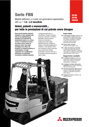 Electric forklifts Mitsubishi FB 20 N
