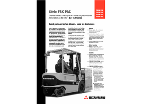 Electric forklifts Mitsubishi FB 30 KPAC