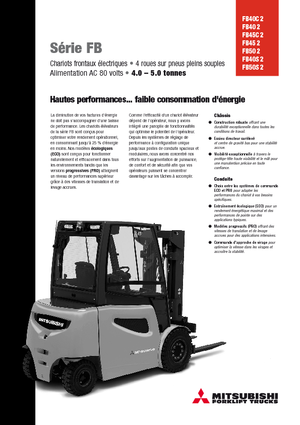 Electric forklifts Mitsubishi FB45