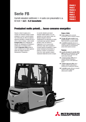 Electric forklifts Mitsubishi FB45