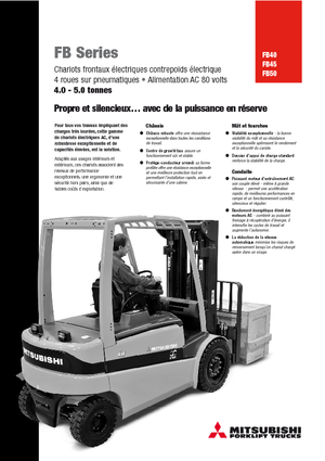 Electric forklifts Mitsubishi FB50