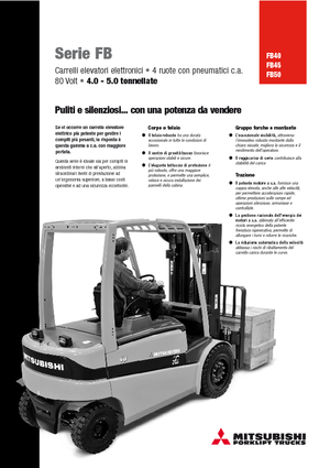 Electric forklifts Mitsubishi FB50