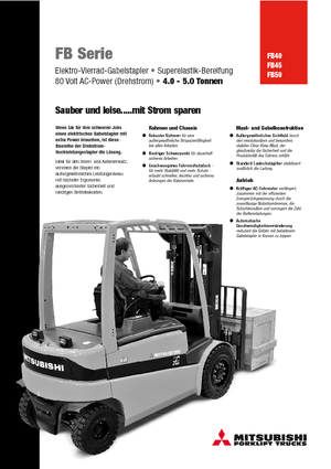 Electric forklifts Mitsubishi FB50