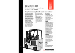 Elektrikli ön-forklift kamyonları Mitsubishi FBC 25 N