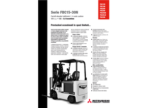 Elektrikli ön-forklift kamyonları Mitsubishi FBC 25 N