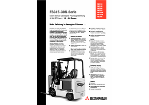 Elektrikli ön-forklift kamyonları Mitsubishi FBC 25 N