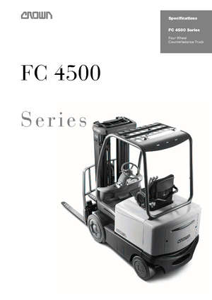 Electric forklifts Crown FC 4520 2,5