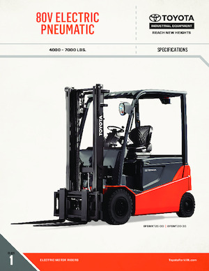 Electric forklifts Toyota 05-8FBM30T