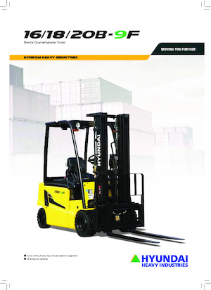 Elektrikli ön-forklift kamyonları Hyundai 16B-9F