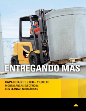 Elektrikli ön-forklift kamyonları Caterpillar 2EP10000