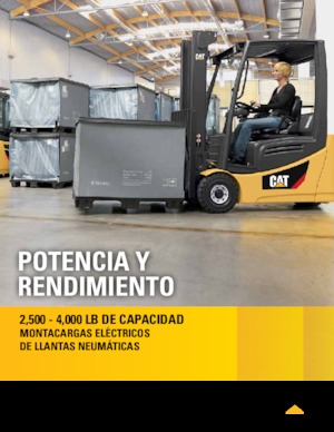Elektrikli ön-forklift kamyonları Caterpillar 2ETC3500