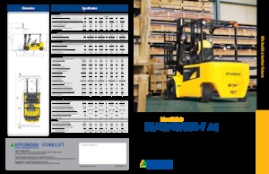 Elektrikli ön-forklift kamyonları Hyundai 40 B 7 ac