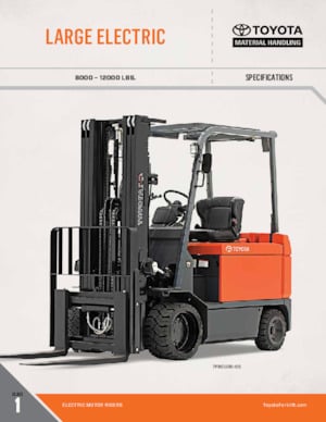 Electric forklifts Toyota 7FBCU35