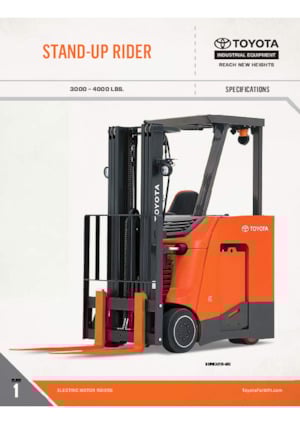 Elektrikli ön-forklift kamyonları Toyota 8BNCU20