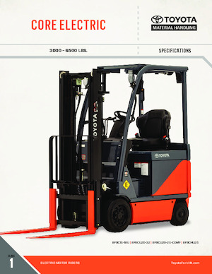 Electric forklifts Toyota 8FBCU25