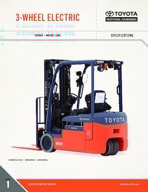 Electric forklifts Toyota 8FBE20U