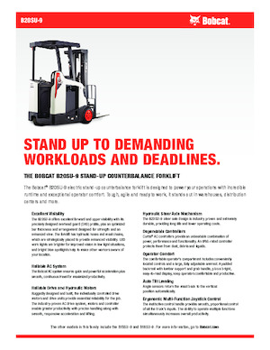 Electric forklifts Bobcat B20SU-9