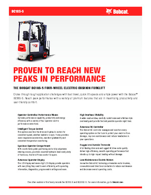 Electric forklifts Bobcat BC18S-5