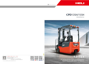 Elektrikli ön-forklift kamyonları Heli CPD15SH