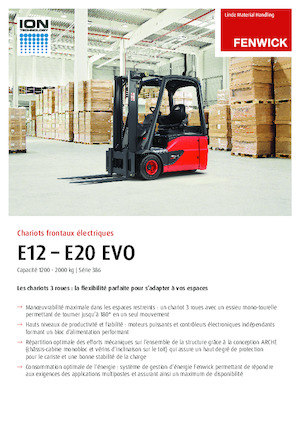 Electric forklifts Linde E16C EVO 