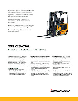 Elektrikli ön-forklift kamyonları Jungheinrich EFG C25E