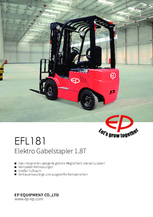 Electric forklifts EP EFL181