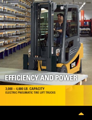 Elektrikli ön-forklift kamyonları Caterpillar EP3000