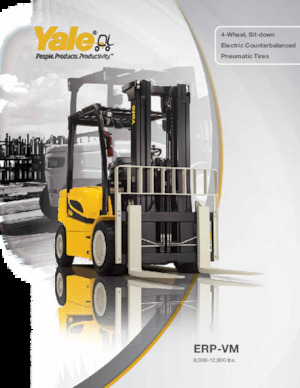 Elektrikli ön-forklift kamyonları Yale ERP100VML