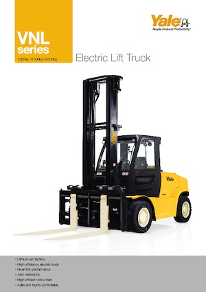 Elektrikli ön-forklift kamyonları Yale ERP80SVNL