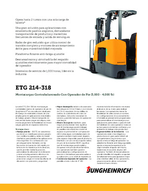 Electric forklifts Jungheinrich ETG 214
