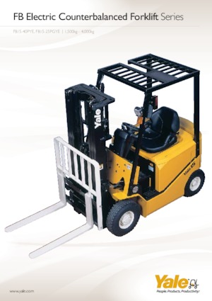 Elektrikli ön-forklift kamyonları Yale FB30PYE