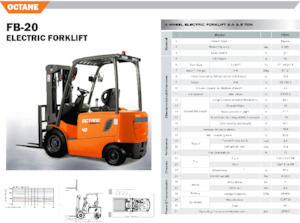 Elektrikli ön-forklift kamyonları OCTANE FB25