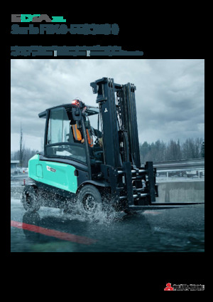 Elektrikli ön-forklift kamyonları Mitsubishi FB40N  