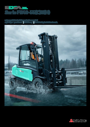 Elektrikli ön-forklift kamyonları Mitsubishi FB40N  