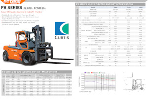 Elektrikli ön-forklift kamyonları OCTANE FB80