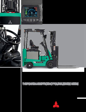 Elektrikli ön-forklift kamyonları Mitsubishi FBC18LN