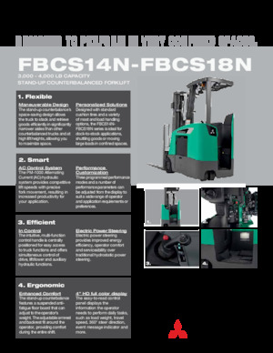 Electric forklifts Mitsubishi FBCS18N